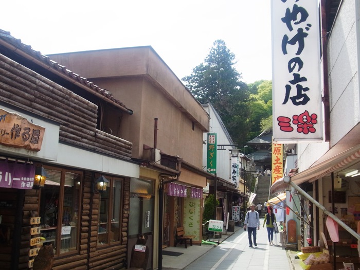 参道脇のお土産屋店